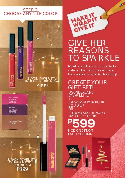 thumbnail - Avon offer  - 24.10.2022 - 31.12.2022 - Sales products - Avon, gift set, lip color. Page 5.