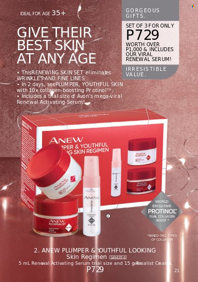 thumbnail - Avon offer  - 24.10.2022 - 31.12.2022 - Sales products - Avon, Anew, serum. Page 21.