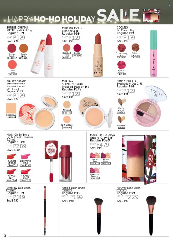 thumbnail - Avon offer  - 19.11.2022 - 30.11.2022 - Sales products - brush, eyeshadow, lipstick, Blush Brush, face powder. Page 2.