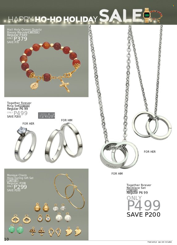 thumbnail - Avon offer  - 19.11.2022 - 30.11.2022 - Sales products - gift set, bracelet, earrings, necklace. Page 10.