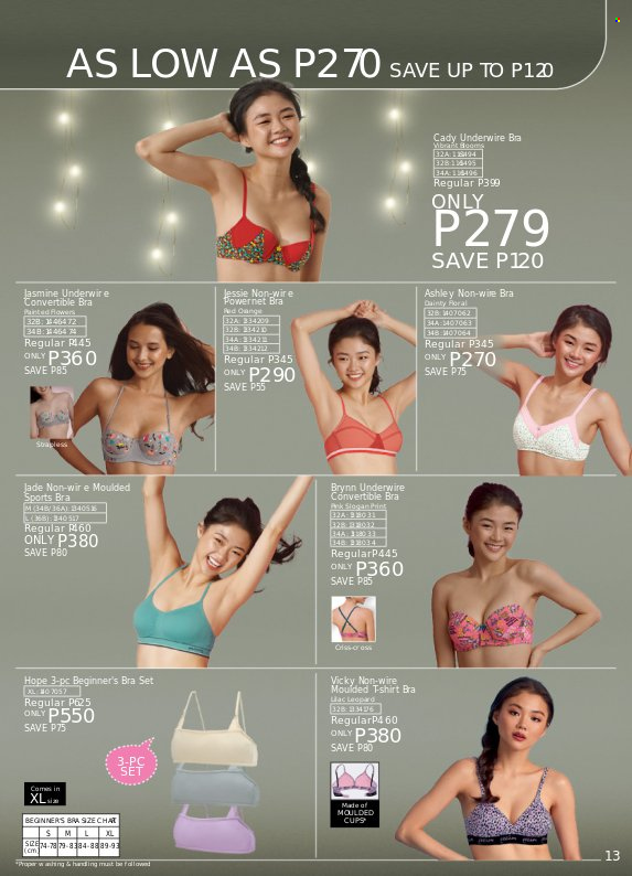 thumbnail - Avon offer  - 19.11.2022 - 30.11.2022 - Sales products - cup, t-shirt, bra. Page 13.