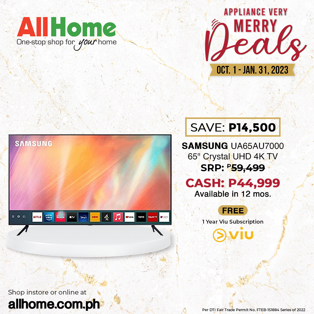 thumbnail - AllHome offer  - 1.10.2022 - 31.1.2023 - Sales products - Samsung, TV. Page 15.
