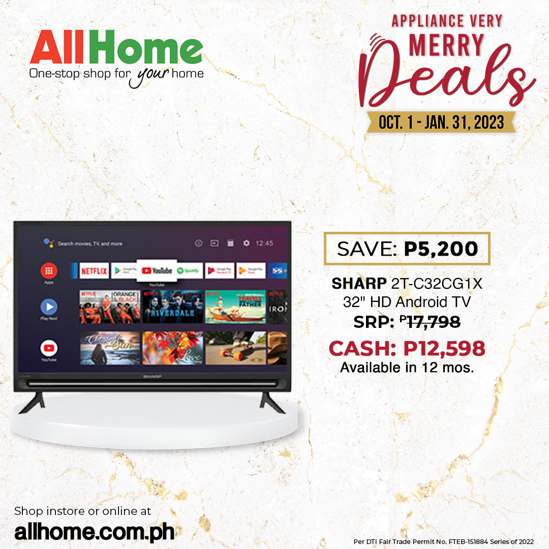 thumbnail - AllHome offer  - 1.10.2022 - 31.1.2023 - Sales products - Android TV, Sharp, TV. Page 14.