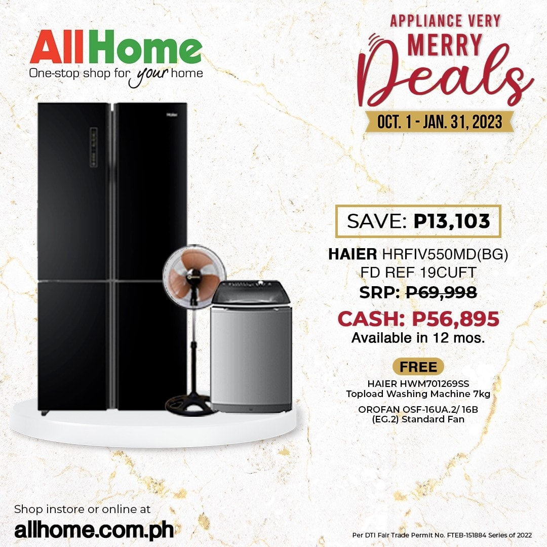 thumbnail - AllHome offer  - 1.10.2022 - 31.1.2023 - Sales products - Haier, washing machine. Page 7.