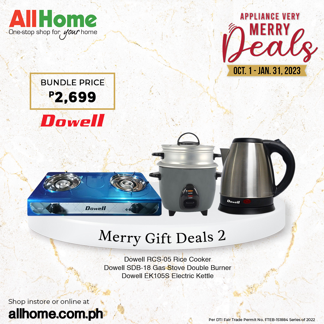 thumbnail - AllHome offer  - 1.10.2022 - 31.1.2023 - Sales products - rice cooker, stove, gas stove, kettle. Page 1.