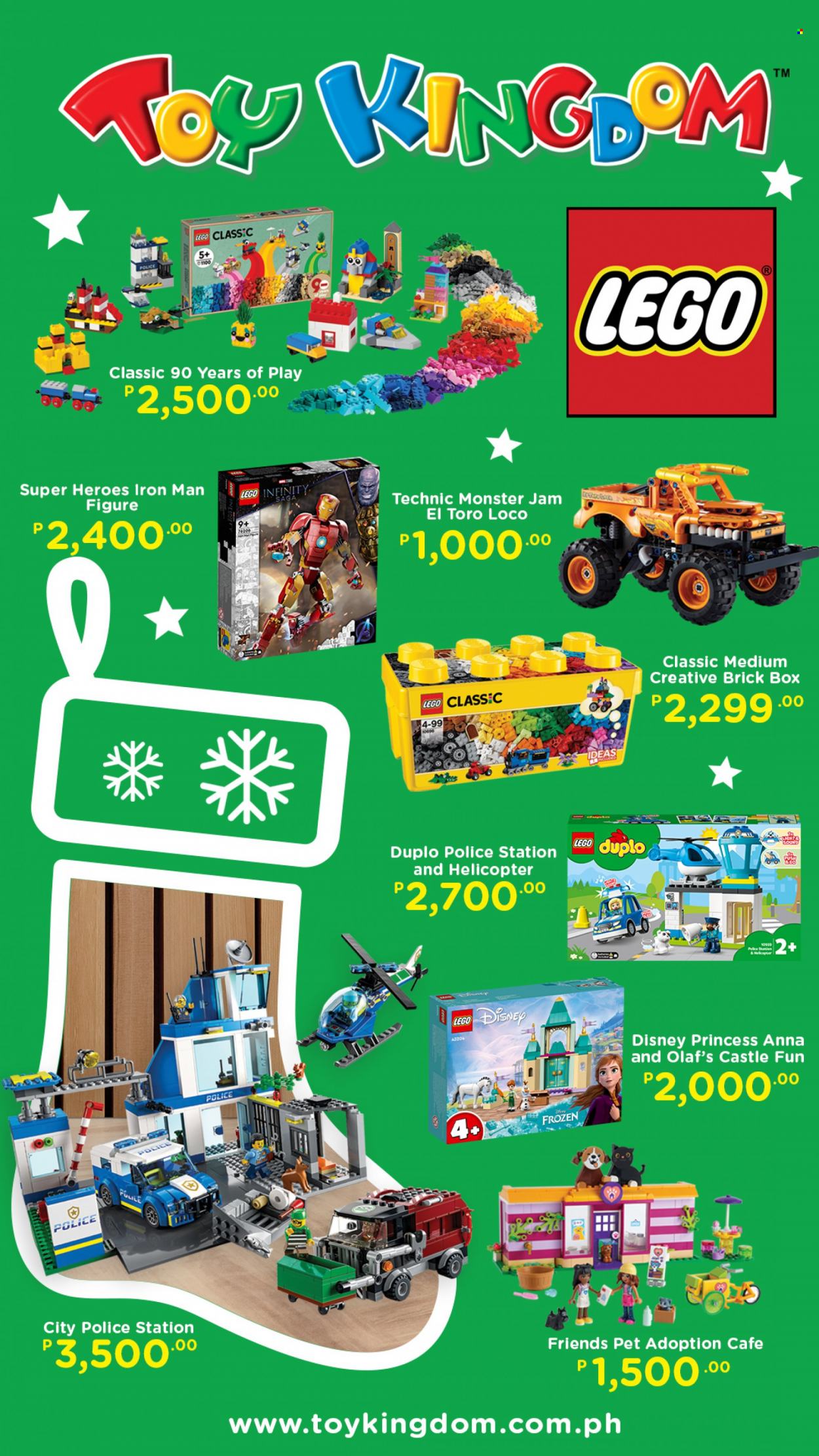 thumbnail - Toy Kingdom offer  - Sales products - Disney, LEGO, LEGO Duplo, toys, Monster, helicopter, Super Heroes, princess, LEGO Classic. Page 2.