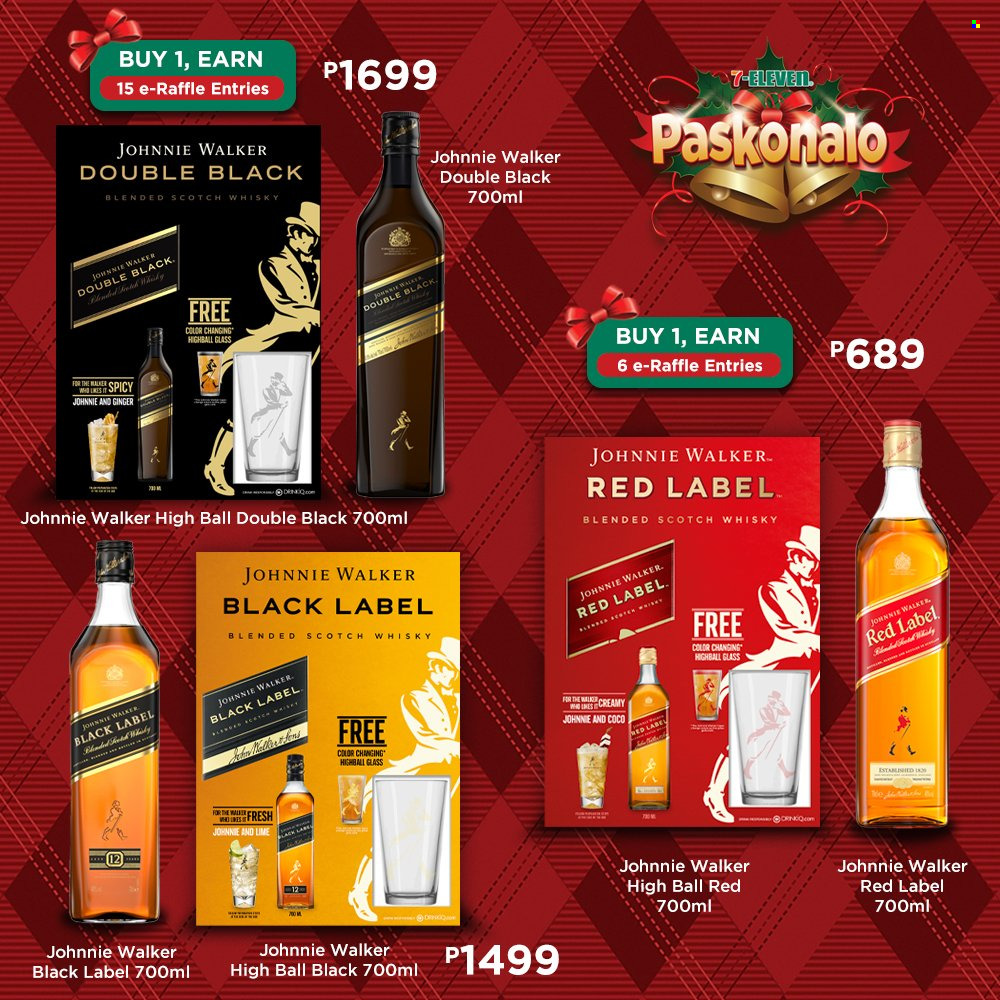 thumbnail - 7 Eleven offer  - Sales products - ginger, Johnnie Walker, scotch whisky, whisky. Page 26.