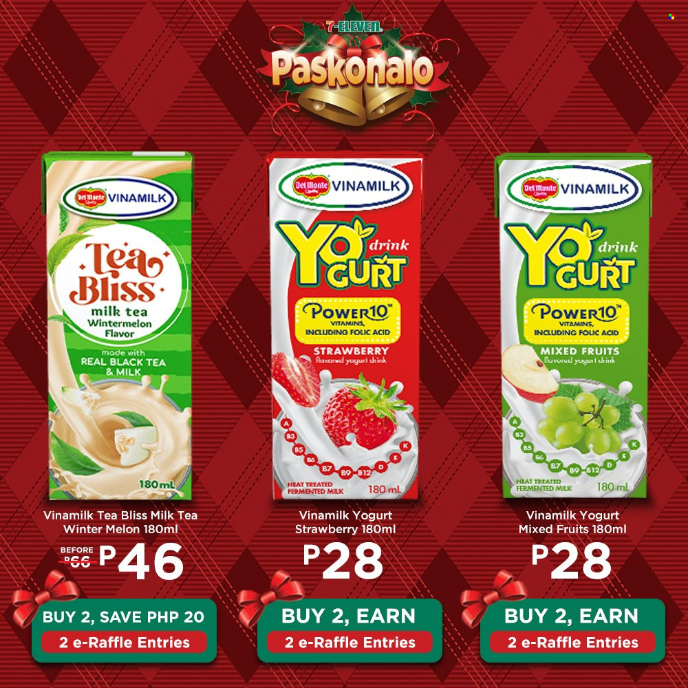 thumbnail - 7 Eleven offer  - Sales products - yoghurt, milk, yoghurt drink, melons. Page 31.
