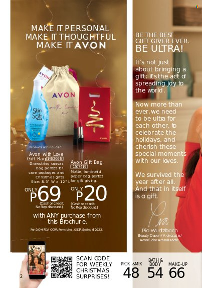 thumbnail - Avon offer  - 1.12.2022 - 31.12.2022 - Sales products - Joy, Avon, makeup. Page 2.