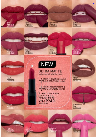 thumbnail - Avon offer  - 1.12.2022 - 31.12.2022 - Sales products - Avon, lipstick. Page 7.