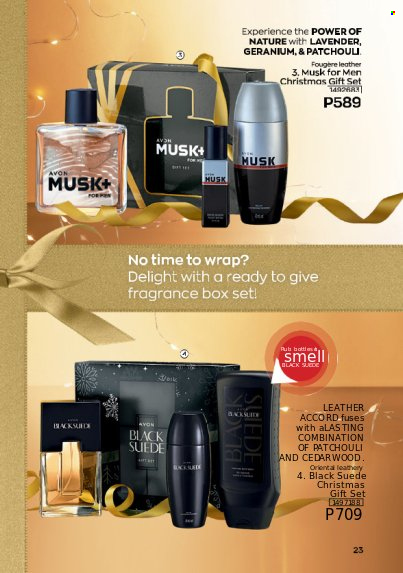 thumbnail - Avon offer  - 1.12.2022 - 31.12.2022 - Sales products - Avon, fragrance, gift set. Page 23.