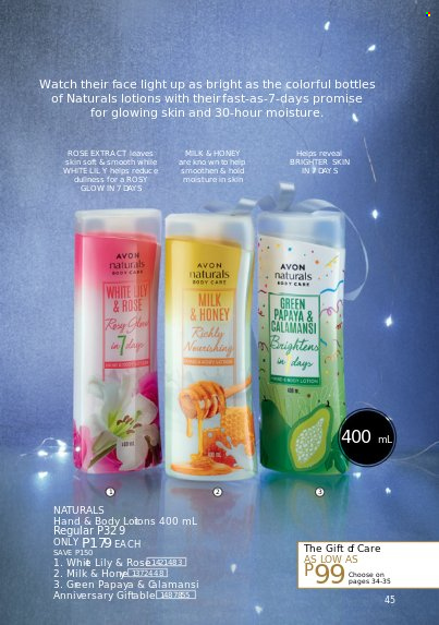 thumbnail - Avon offer  - 1.12.2022 - 31.12.2022 - Sales products - Avon, body lotion, watch. Page 45.
