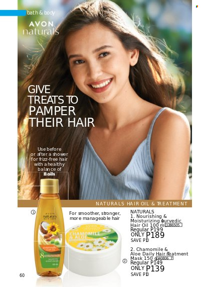 thumbnail - Avon offer  - 1.12.2022 - 31.12.2022 - Sales products - Avon, hair oil. Page 60.