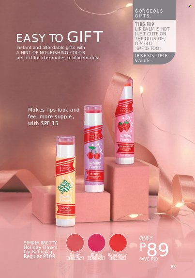 thumbnail - Avon offer  - 1.12.2022 - 31.12.2022 - Sales products - lip balm. Page 83.