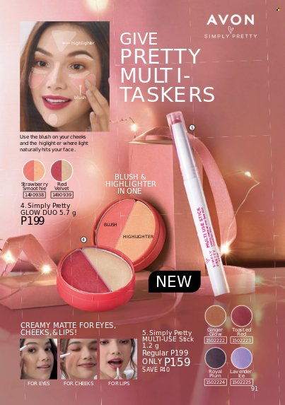 thumbnail - Avon offer  - 1.12.2022 - 31.12.2022 - Sales products - Avon, highlighter powder. Page 91.