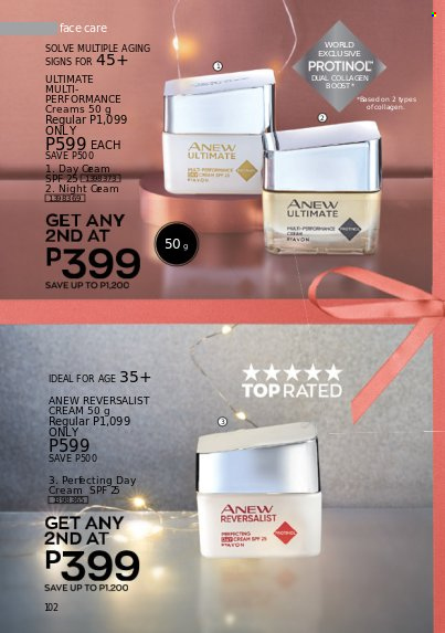 thumbnail - Avon offer  - 1.12.2022 - 31.12.2022 - Sales products - Avon, Anew, day cream. Page 102.