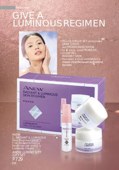 thumbnail - Avon offer  - 1.12.2022 - 31.12.2022 - Sales products - Anew, serum, gift set, pot. Page 106.