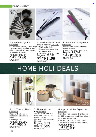 thumbnail - Avon offer  - 1.12.2022 - 31.12.2022 - Sales products - straightener. Page 168.
