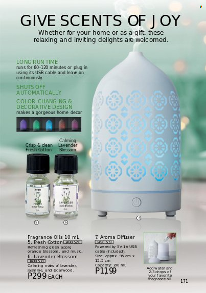 thumbnail - Avon offer  - 1.12.2022 - 31.12.2022 - Sales products - Joy, Avon, fragrance, diffuser. Page 171.