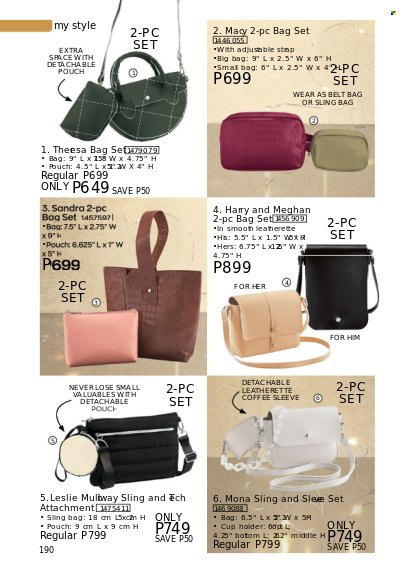 thumbnail - Avon offer  - 1.12.2022 - 31.12.2022 - Sales products - bag, cup, sling bag. Page 190.