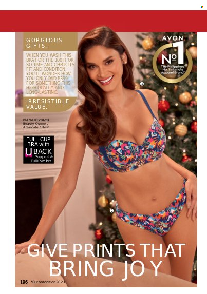 thumbnail - Avon offer  - 1.12.2022 - 31.12.2022 - Sales products - Joy, Avon, cup, bra. Page 196.