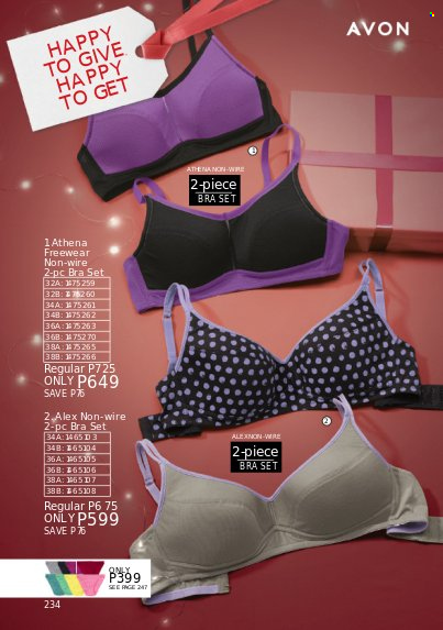 thumbnail - Avon offer  - 1.12.2022 - 31.12.2022 - Sales products - Avon, bra. Page 234.