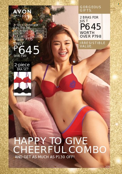 thumbnail - Avon offer  - 1.12.2022 - 31.12.2022 - Sales products - Avon, bra. Page 235.