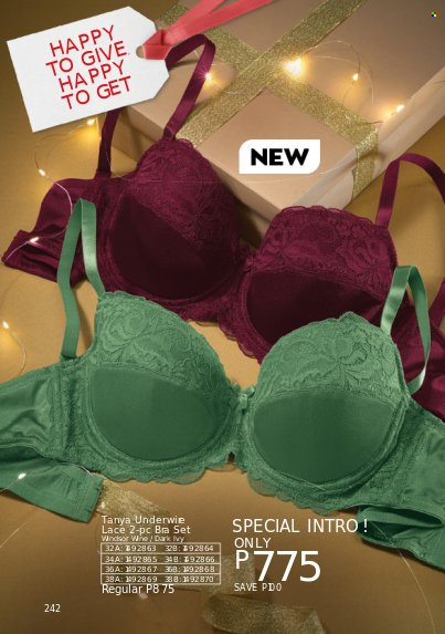 thumbnail - Avon offer  - 1.12.2022 - 31.12.2022 - Sales products - bra. Page 242.