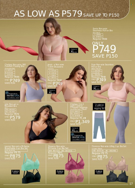thumbnail - Avon offer  - 17.12.2022 - 31.12.2022 - Sales products - t-shirt, leggings, bra. Page 17.