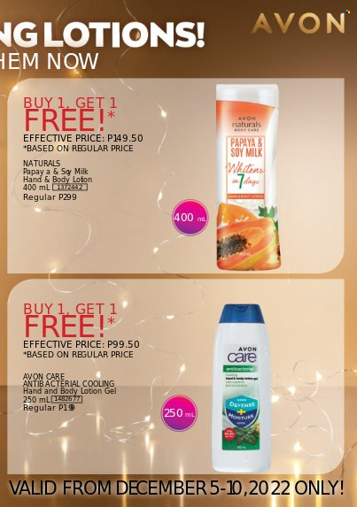 thumbnail - Avon offer  - 5.12.2022 - 10.12.2022 - Sales products - Avon, body lotion. Page 7.