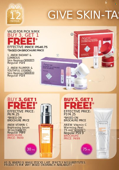 thumbnail - Avon offer  - 7.12.2022 - 10.12.2022 - Sales products - Avon, Anew, brightening serum, serum, vitamin c. Page 4.