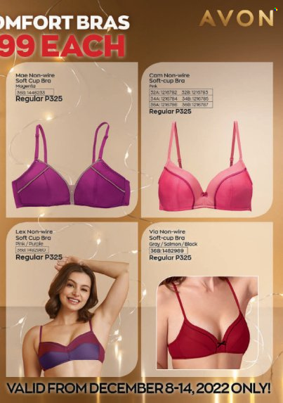 thumbnail - Avon offer  - 8.12.2022 - 14.12.2022 - Sales products - Avon, cup, bra. Page 3.