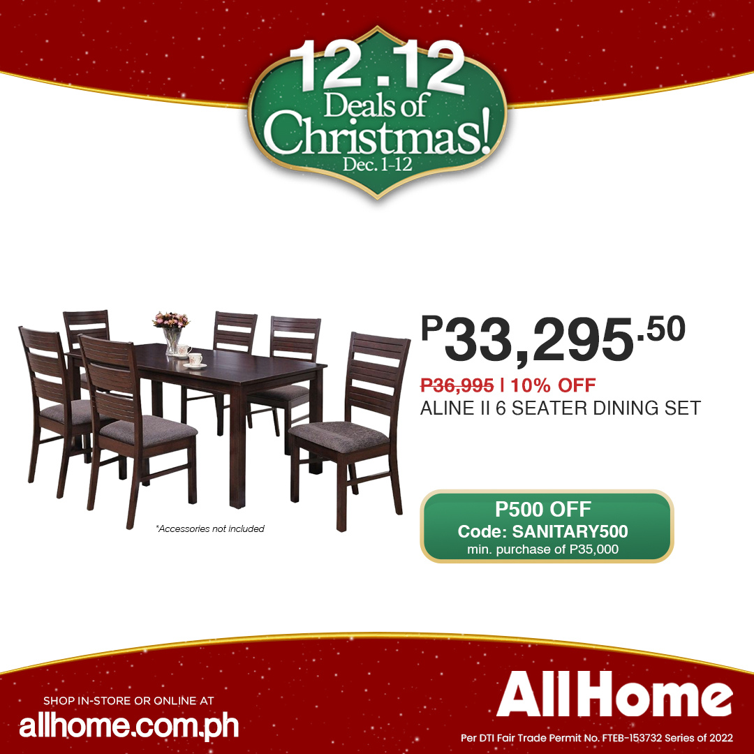 thumbnail - AllHome offer  - 1.12.2022 - 12.12.2022 - Sales products - dining set. Page 34.