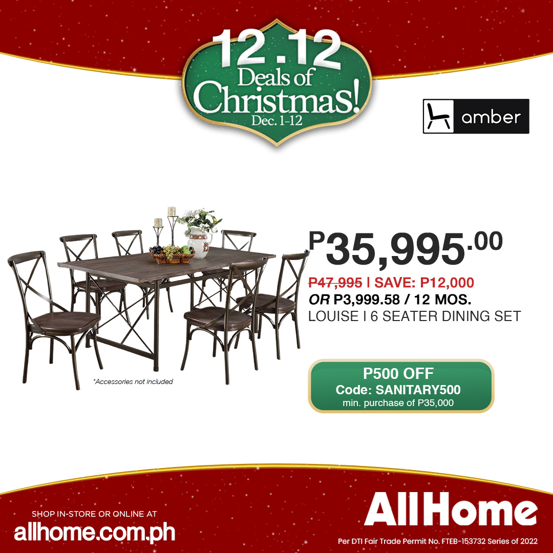 thumbnail - AllHome offer  - 1.12.2022 - 12.12.2022 - Sales products - dining set. Page 37.