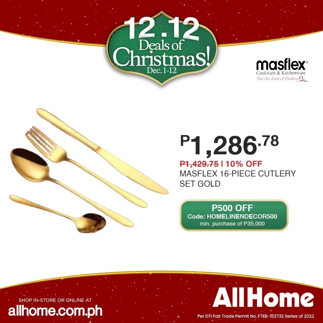 thumbnail - AllHome offer  - 1.12.2022 - 12.12.2022 - Sales products - cookware set, cutlery set. Page 2.