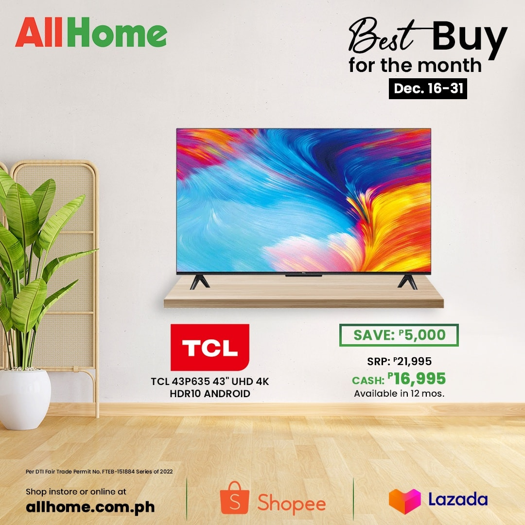 thumbnail - AllHome offer  - 3.9.2022 - 31.12.2022 - Sales products - TCL. Page 9.