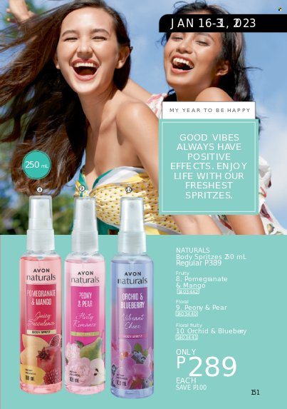 thumbnail - Avon offer  - 1.1.2023 - 31.1.2023 - Sales products - Avon. Page 151.