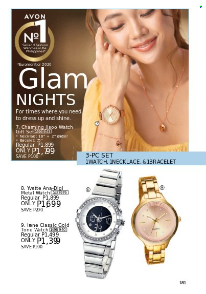 thumbnail - Avon offer  - 1.1.2023 - 31.1.2023 - Sales products - Avon, gift set, watch. Page 181.