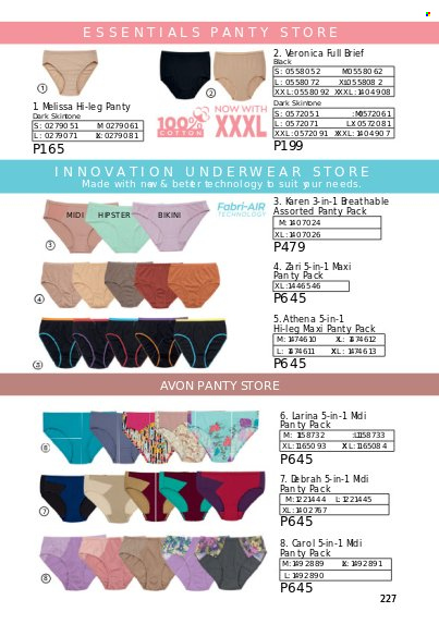 thumbnail - Avon offer  - 1.1.2023 - 31.1.2023 - Sales products - Avon, bikini, underwear. Page 227.