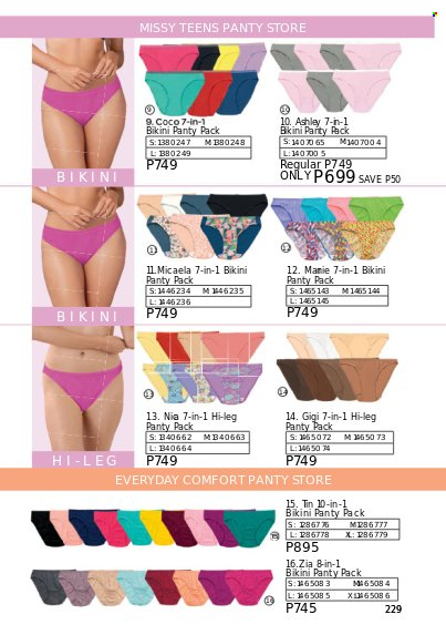 thumbnail - Avon offer  - 1.1.2023 - 31.1.2023 - Sales products - bikini. Page 229.
