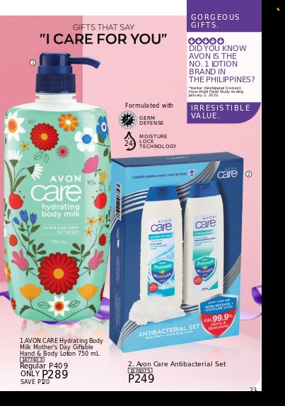 thumbnail - Avon offer  - Sales products - Avon, body lotion, body milk. Page 23.