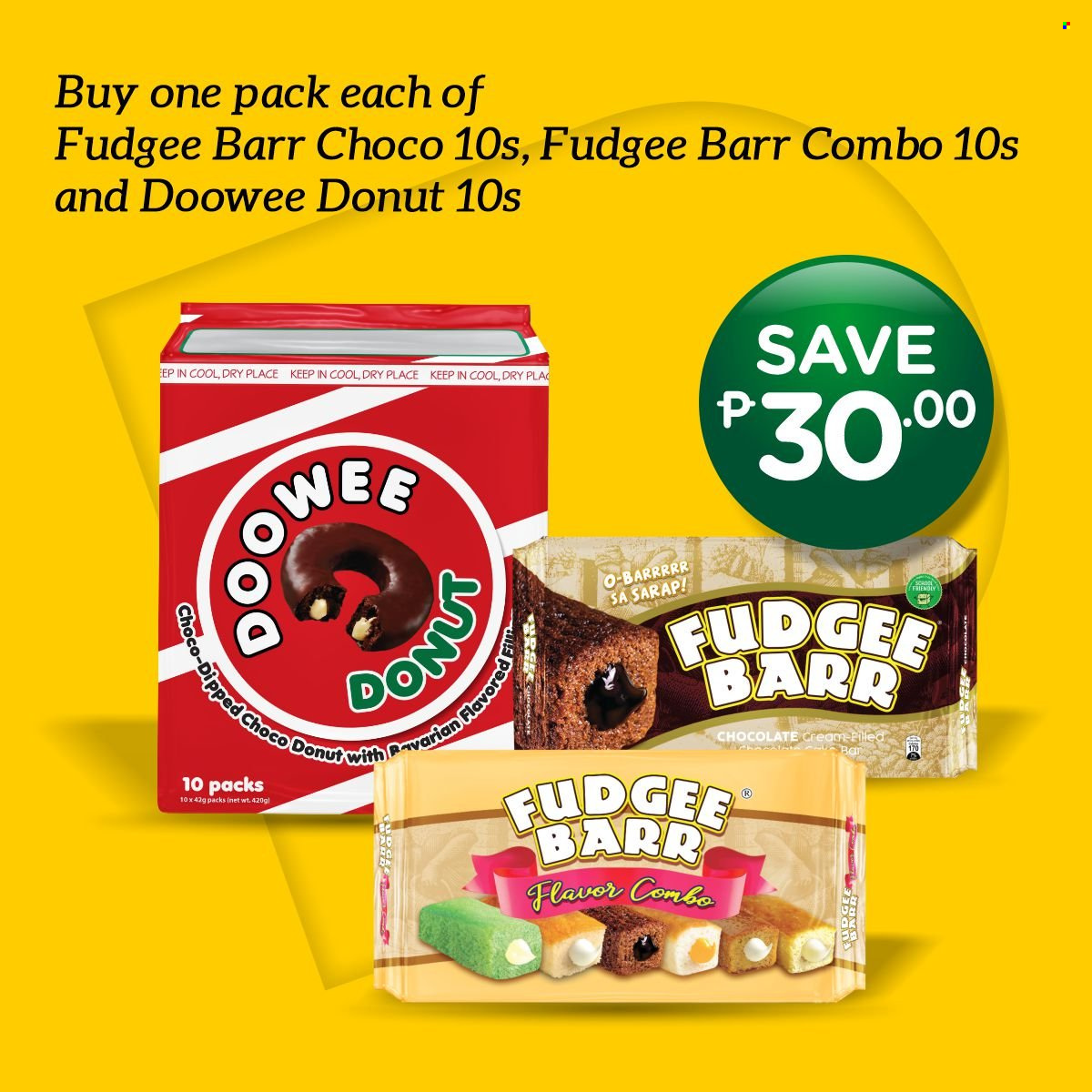 thumbnail - Puregold offer  - Sales products - fudge, donut. Page 4.