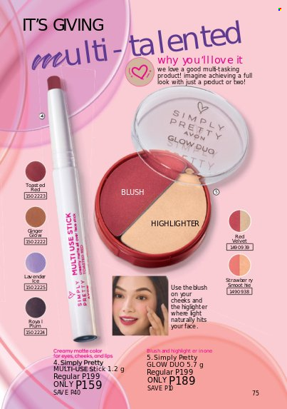 thumbnail - Avon offer  - 1.2.2023 - 28.2.2023 - Sales products - Avon, highlighter powder. Page 73.