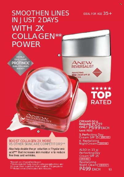 thumbnail - Avon offer  - 1.2.2023 - 28.2.2023 - Sales products - tissues, Anew, day cream, night cream. Page 91.