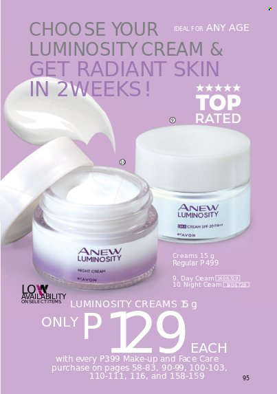 thumbnail - Avon offer  - 1.2.2023 - 28.2.2023 - Sales products - Avon, Anew, night cream, makeup. Page 93.