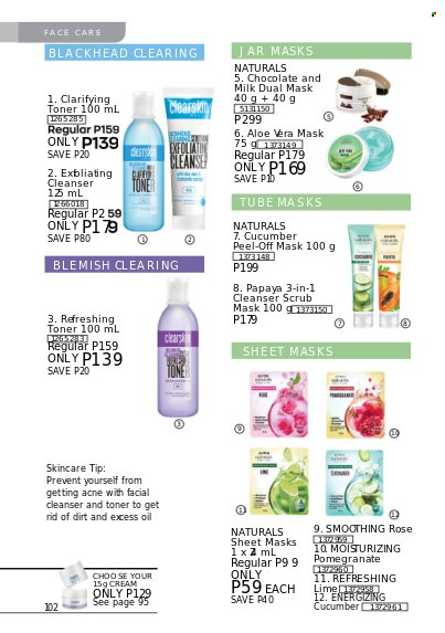 thumbnail - Avon offer  - 1.2.2023 - 28.2.2023 - Sales products - cleanser, toner, peel-off mask. Page 100.
