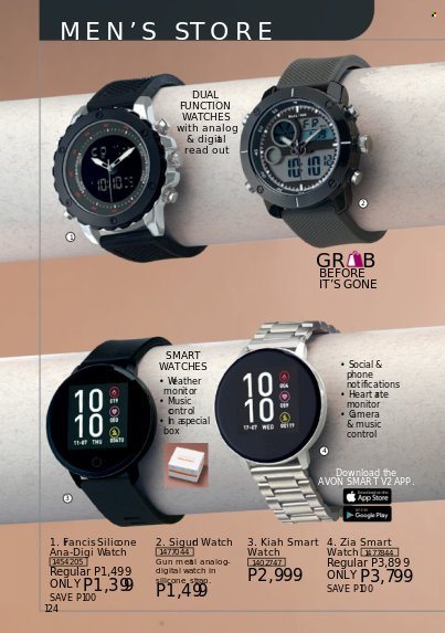 thumbnail - Avon offer  - 1.2.2023 - 28.2.2023 - Sales products - Avon, smart watch. Page 121.