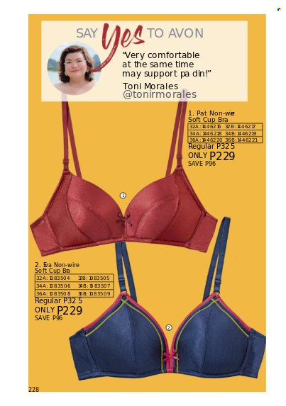 thumbnail - Avon offer  - 1.2.2023 - 28.2.2023 - Sales products - Avon, cup, bra. Page 222.