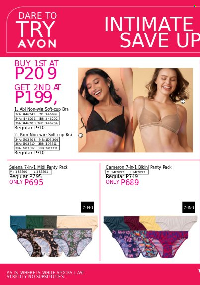 thumbnail - Avon offer  - 28.1.2023 - 31.1.2023 - Sales products - Avon, cup, bikini, bra. Page 6.