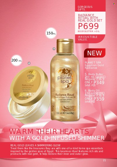 thumbnail - Avon offer  - 1.2.2023 - 28.2.2023 - Sales products - Planet Spa, body butter, body oil. Page 21.